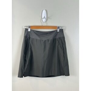 Athleta Women's Sz 2 Soho Skort Tennis Walking Hiking Stretchy Pockets Green